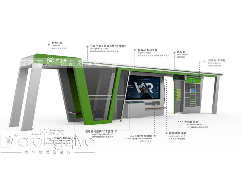 那些不得不說的太陽能公交候車亭配圖二